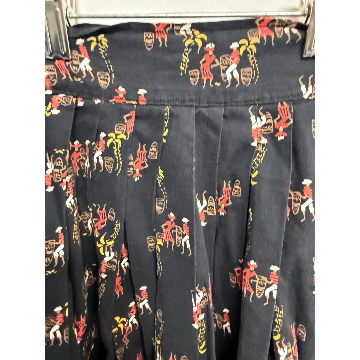 Vintage Homemade 70s Dancing Skirt Size 0 with Bananas Bongos Spanish Vibes