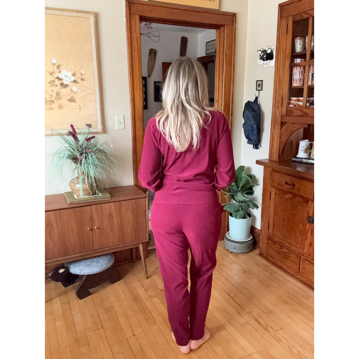 Vintage Bob Mackie 70s 80s Women’s Tracksuit Small Maroon Set Cher Disco Dance