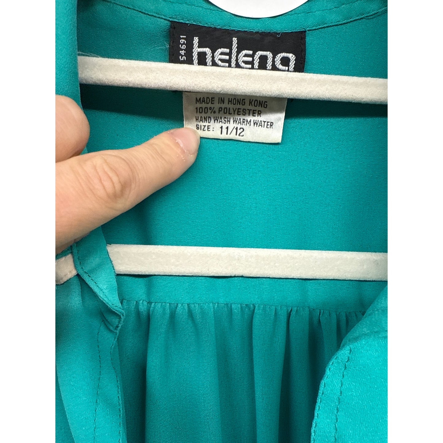 Vintage MCM Mint Sheer Chiffon 70s Dress Western Country Line Dance Rodeo Parton