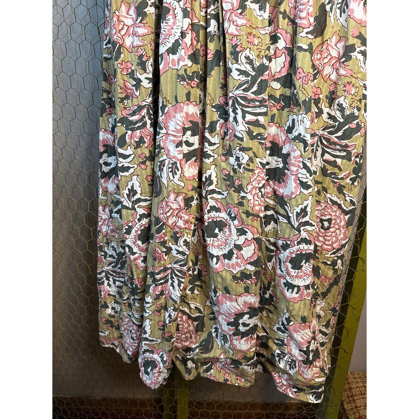 NWT Caroline Constance for New York dress Medium Pink Green Baby Shower Wedding