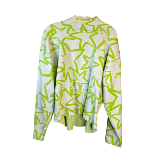 Maeve by Anthropologie Carys Mock-Neck Sweater Large Rave Electric Space