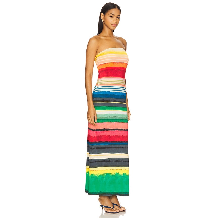 Alice + Olivia Delora Maxi Dress 2 Rainbow Reef Resort Vacation Cruise Beach