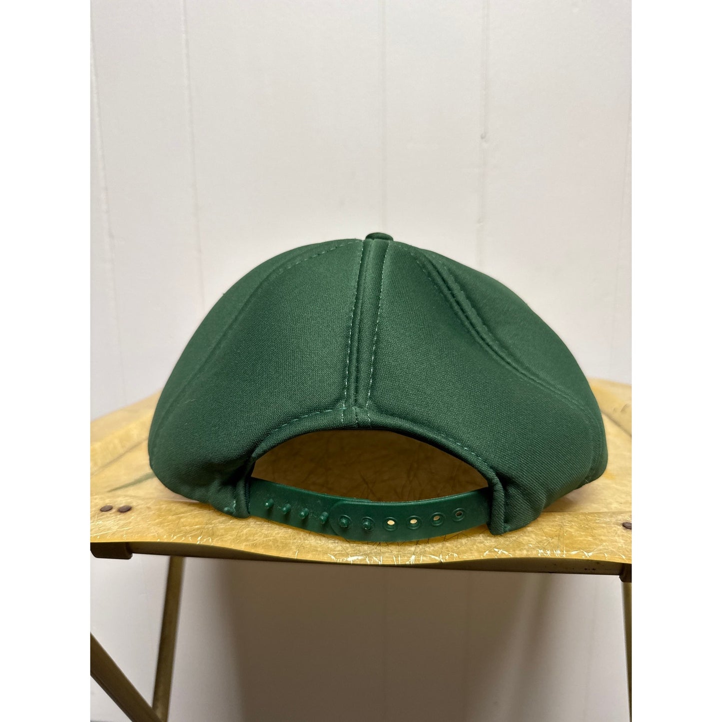 Vintage Trucker Farmer Hat Green and Yellow