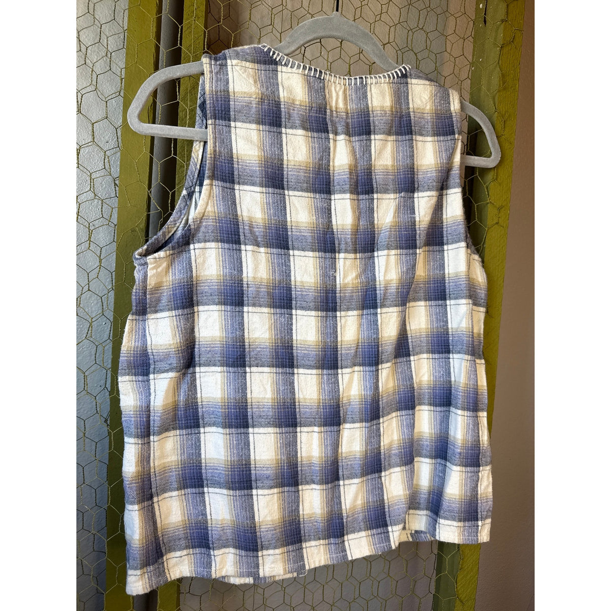 Vintage 90s Cabin Creek Medium Plaid Camping Sleeveless Phoebe Cottage Prairie