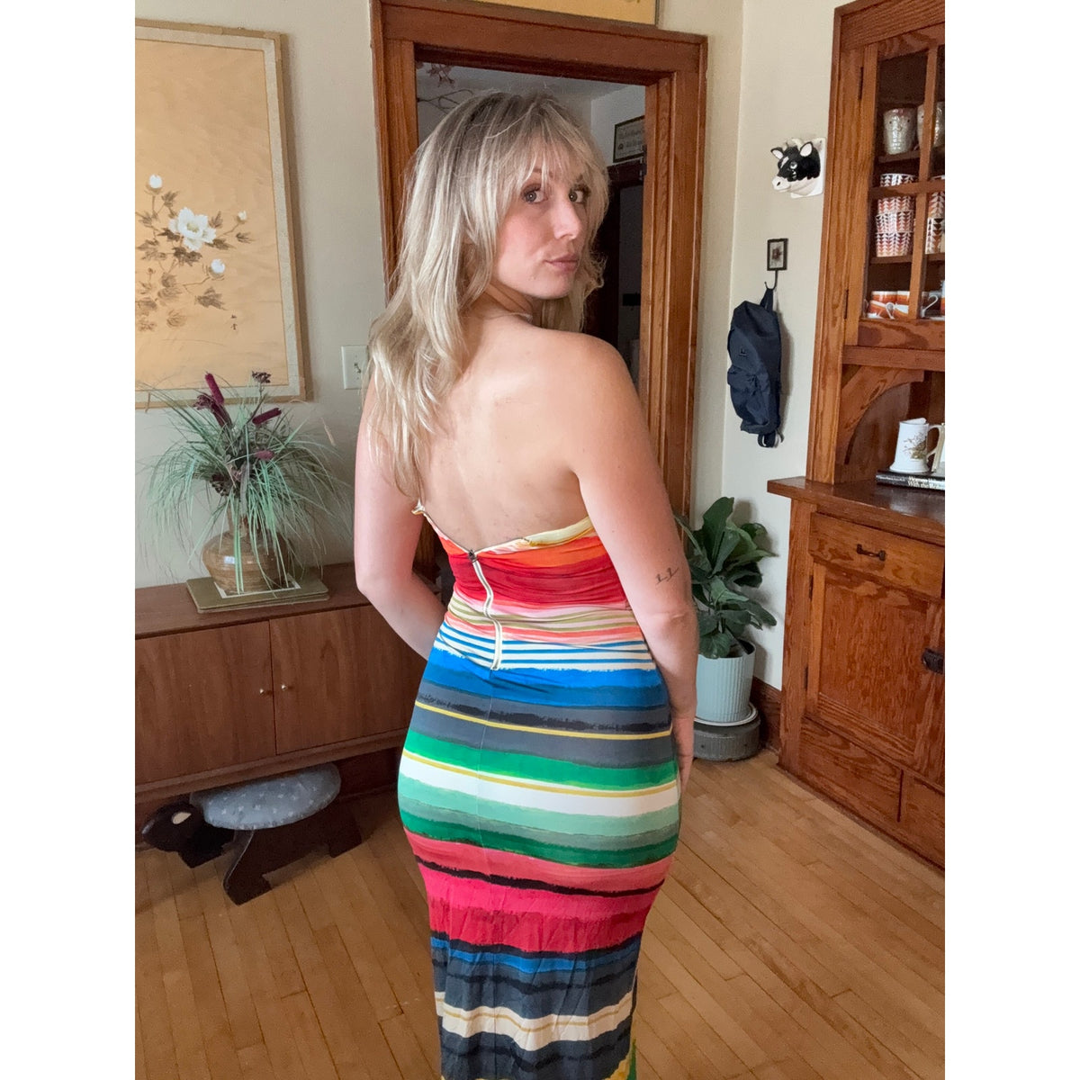 Alice + Olivia Delora Maxi Dress 2 Rainbow Reef Resort Vacation Cruise Beach