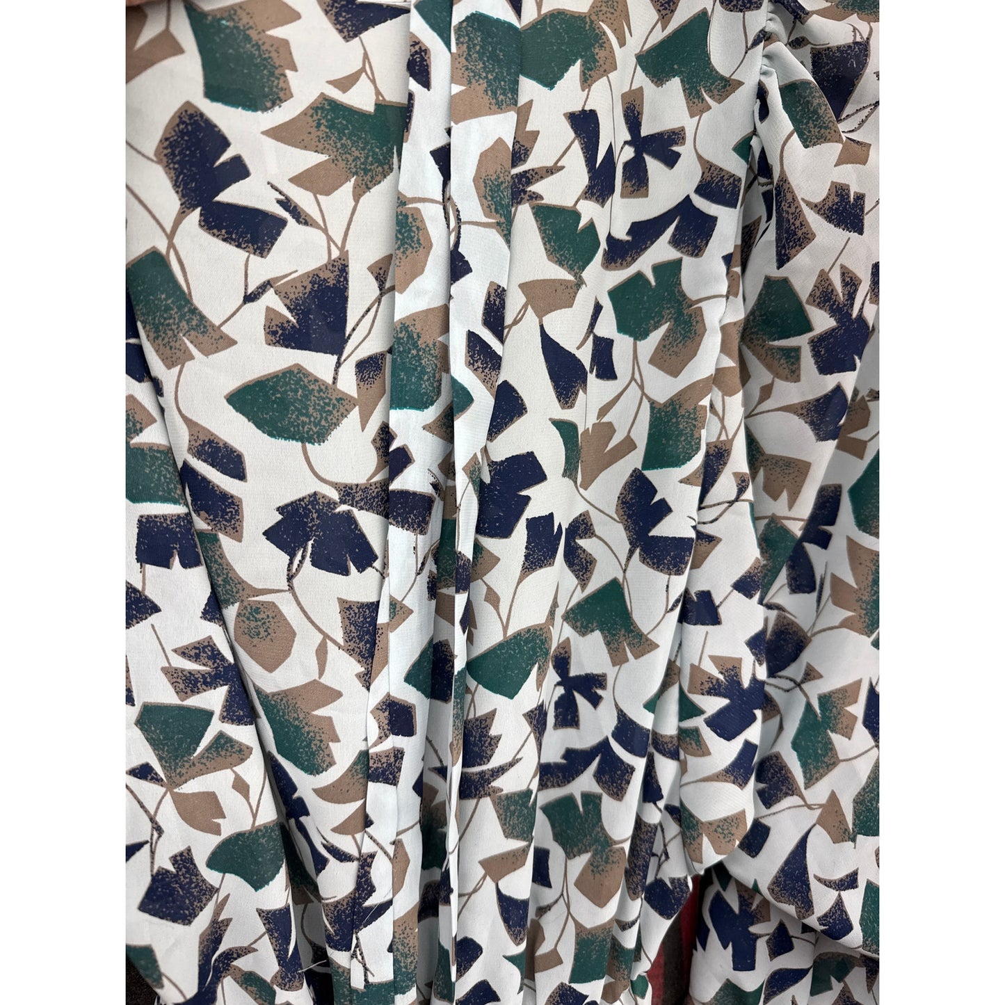 Moulin Rouge Women's Dress Vintage Sheer Leaves Art Camp 80s Trees Nature XL