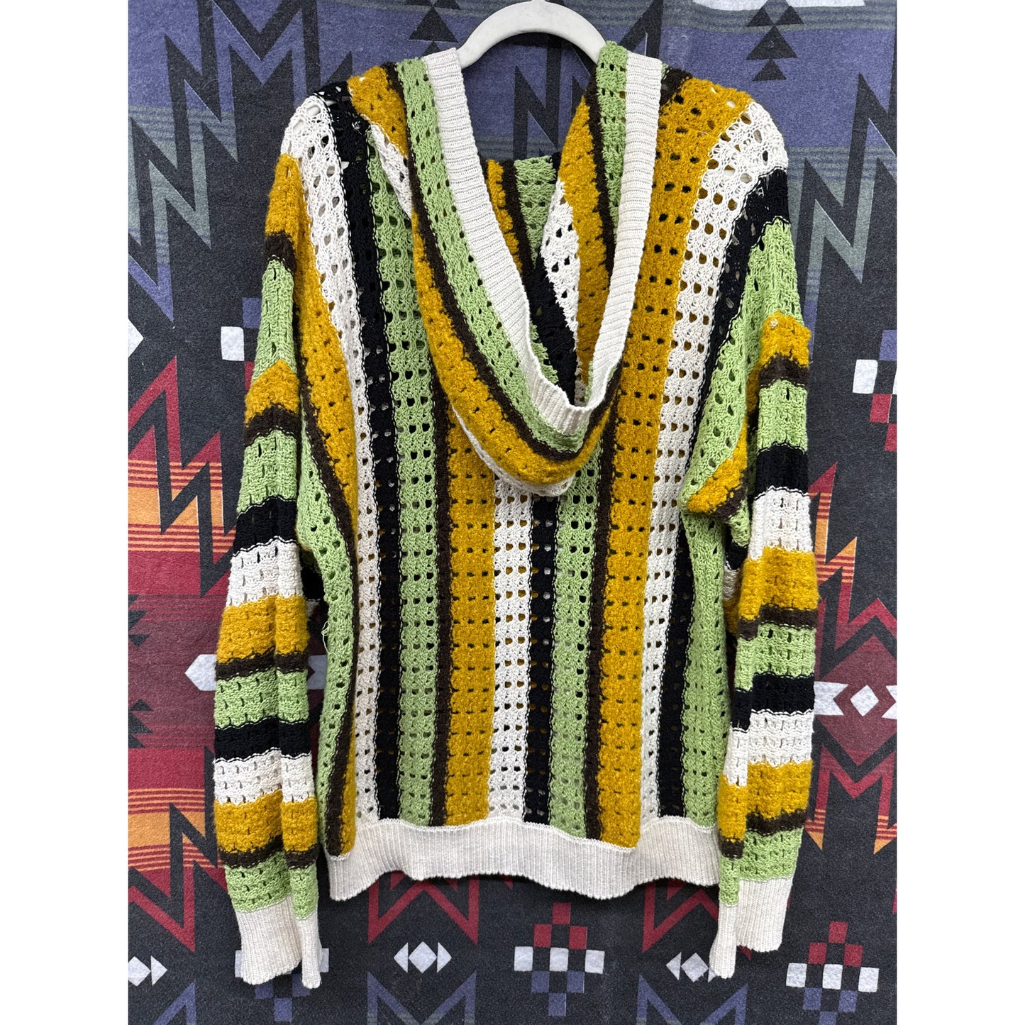 BDG Unisex UO Striped Knit Hoodie Sweatshirt Urban Outfitters