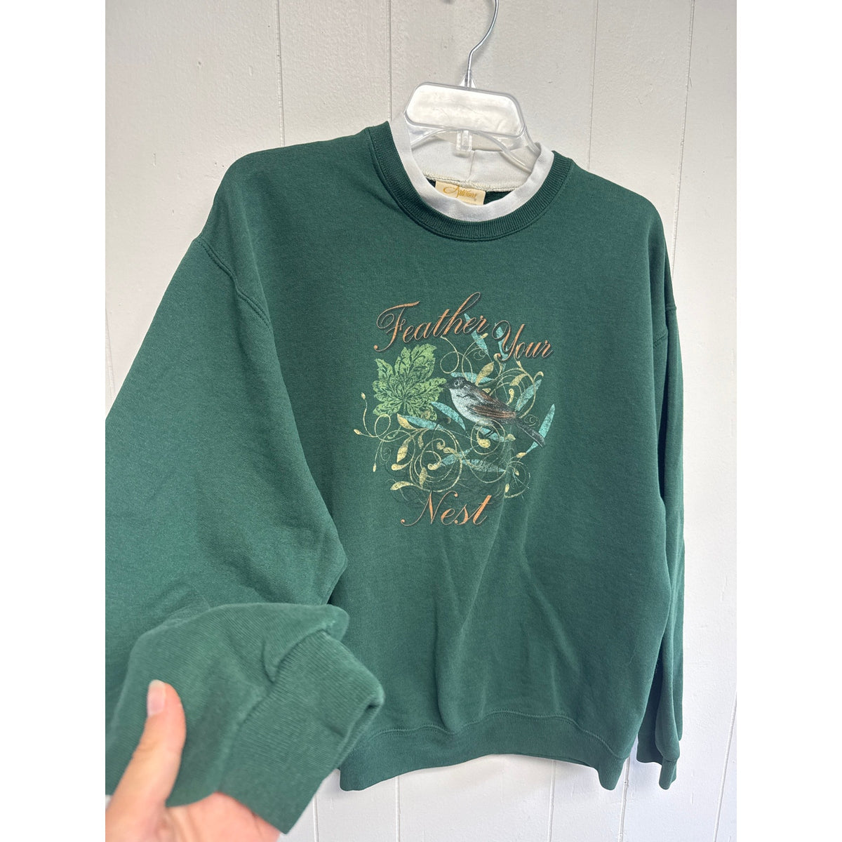Vintage Artisans Inc 90s Green Grandmillenial Cottage Nature Bird Watching WI