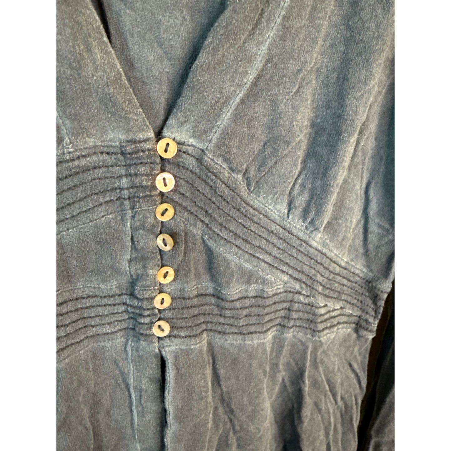Free People Hippie Boho 70s Vibes Trumpet Sleeve Fairy Free Spirit Blouse Sexy