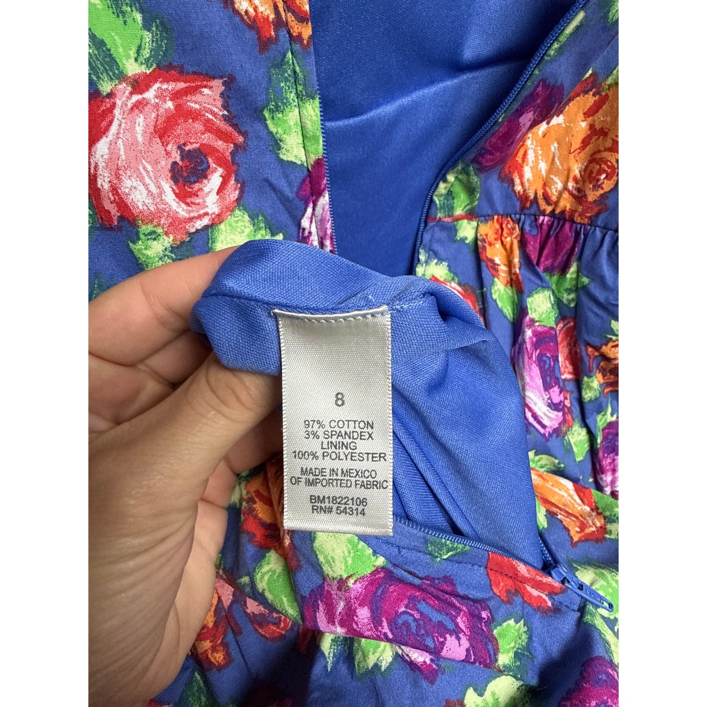 Preppy Y2K 90s Millennial Dress Size 8 Purple Orange Blue Bustle Cupcake Hem