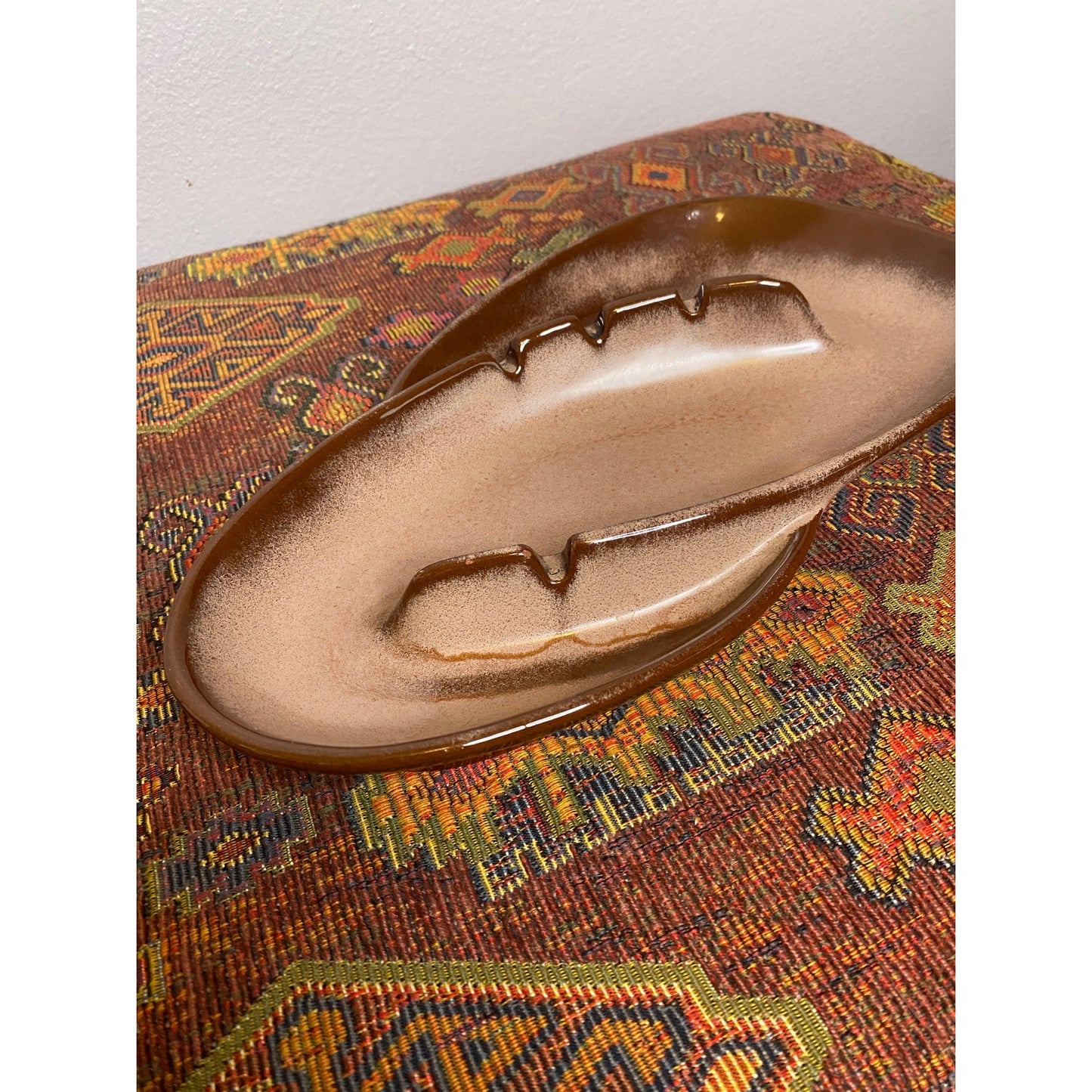 1950s VINTAGE Frankoma 203 MCM Pottery Ashtray