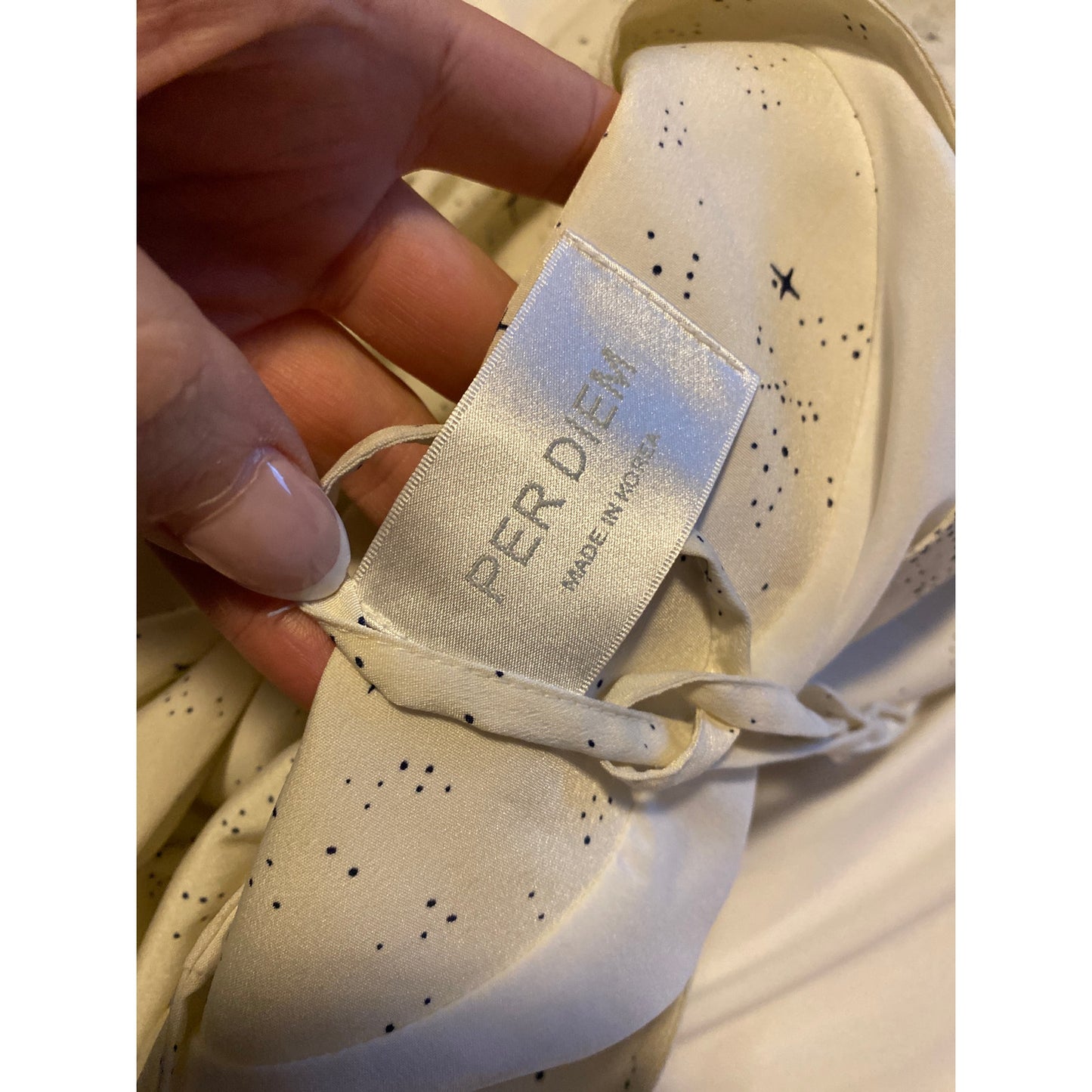 Anthropologie Per Diem Mid Century Modern Star Dress White Professional Medium