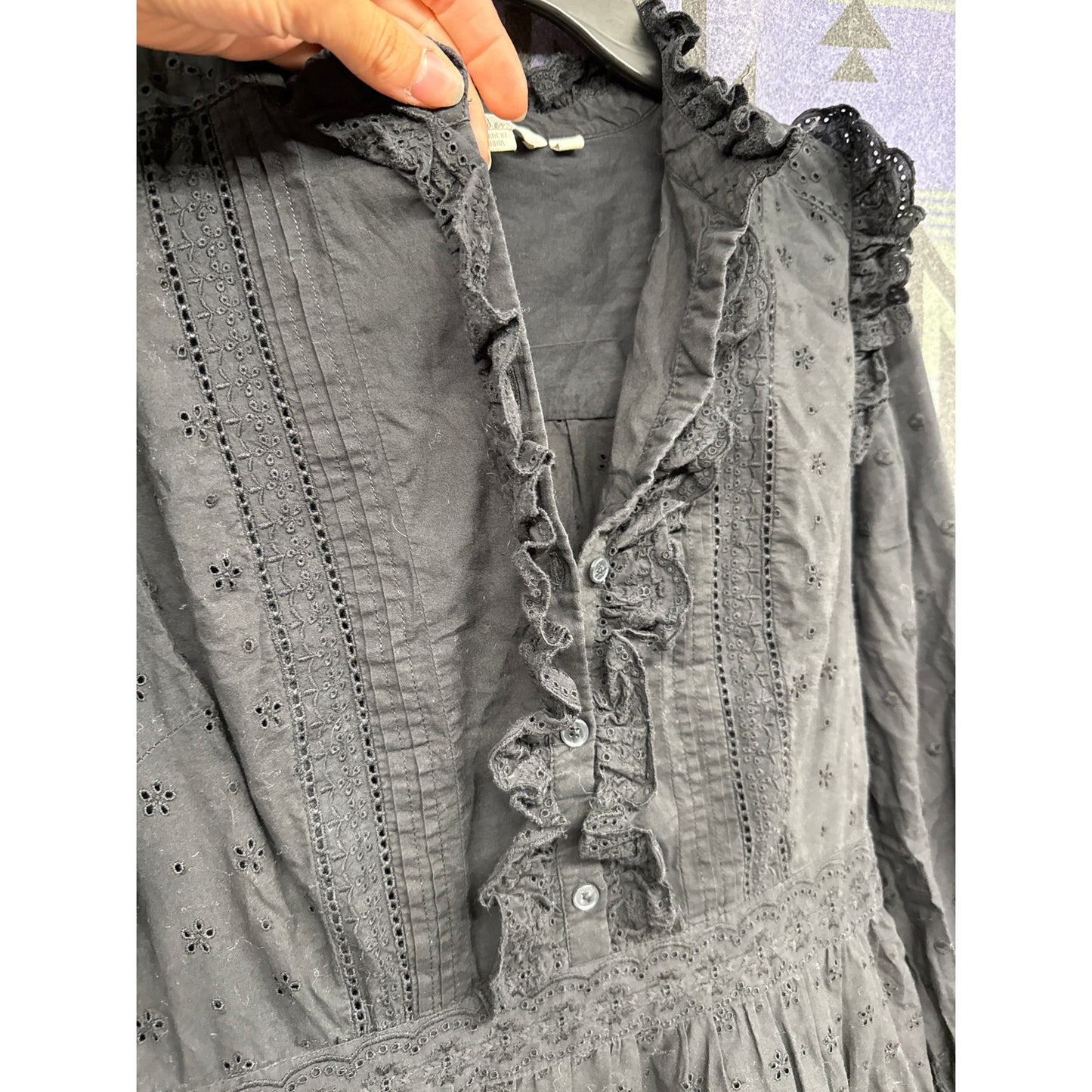 Boden Coquette Lolita Ruffle Broderie 12 Dress Whimsygoth Cottage Emo Fairy