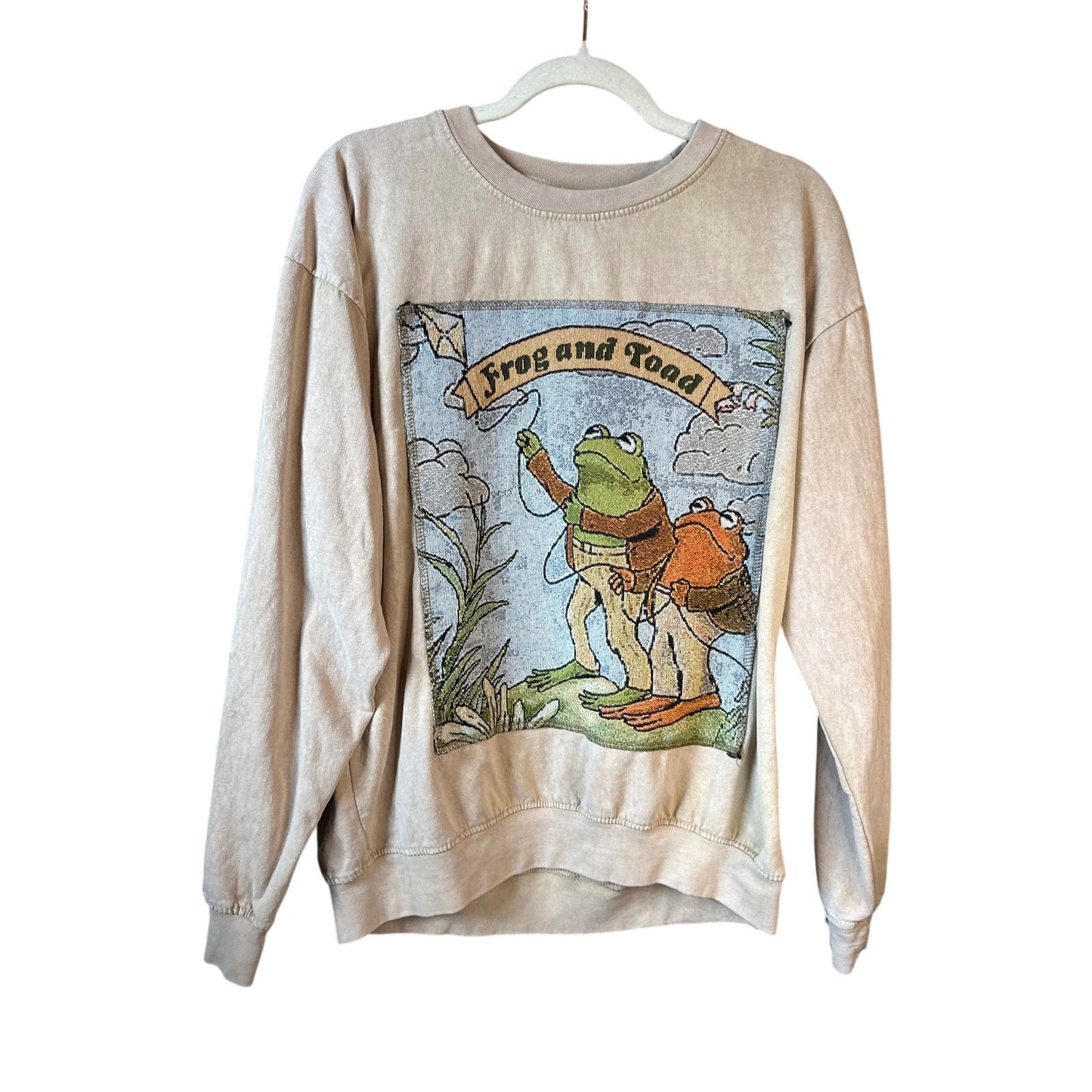Frog and Toad Medium Crewneck Long Sleeve Teacher Nature Bookworm
