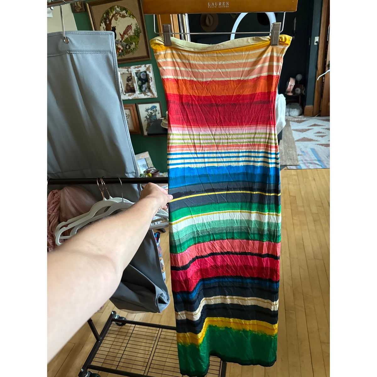 Alice + Olivia Delora Maxi Dress 2 Rainbow Reef Resort Vacation Cruise Beach