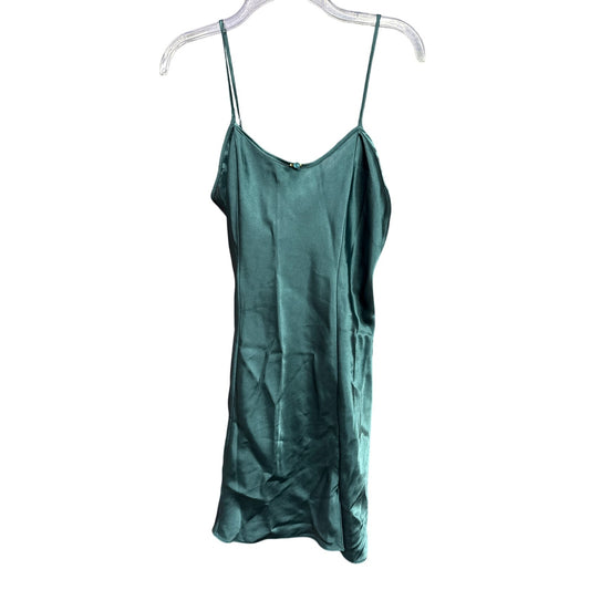 Sophia by Delicates Lingerie Vintage Slip Dress Forest Green Medium Sexy