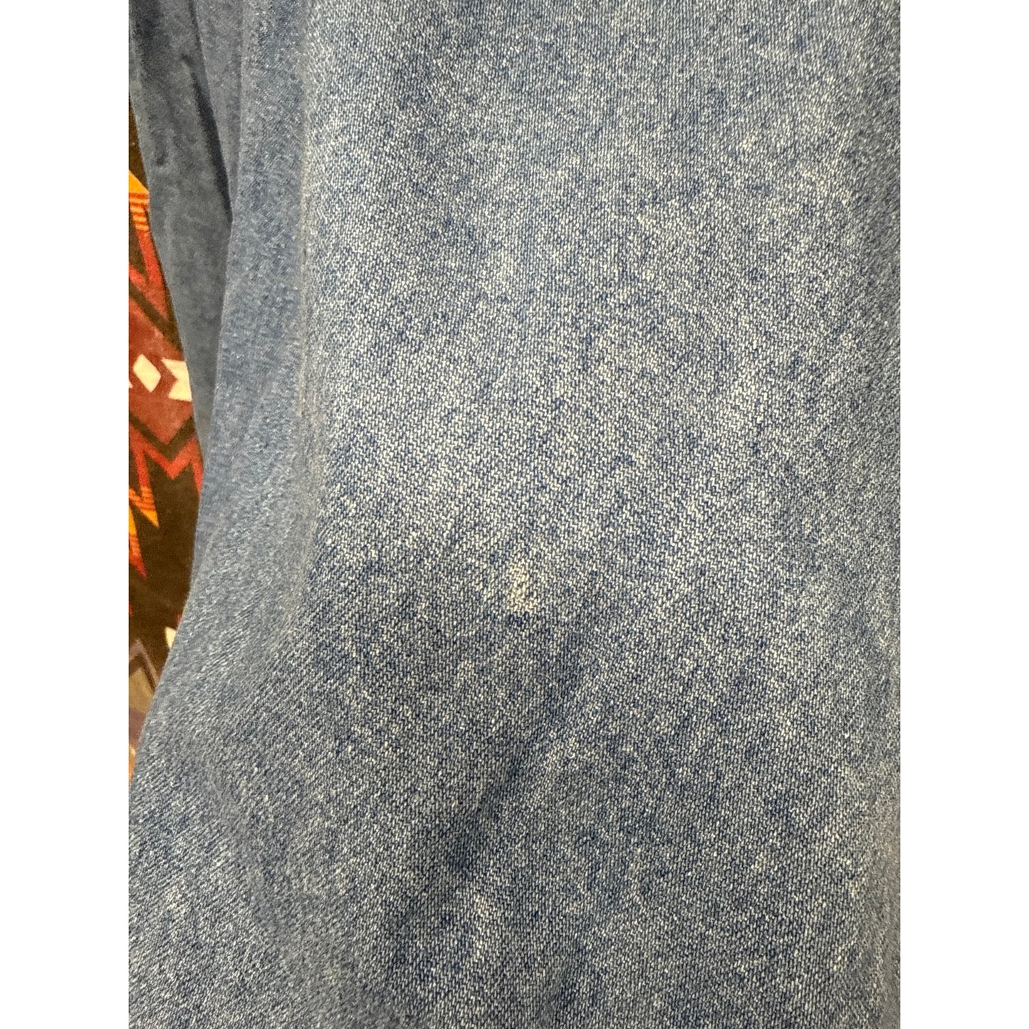 Vivaldi Denim Chambray Circle Swing Western Skirt Vintage 12