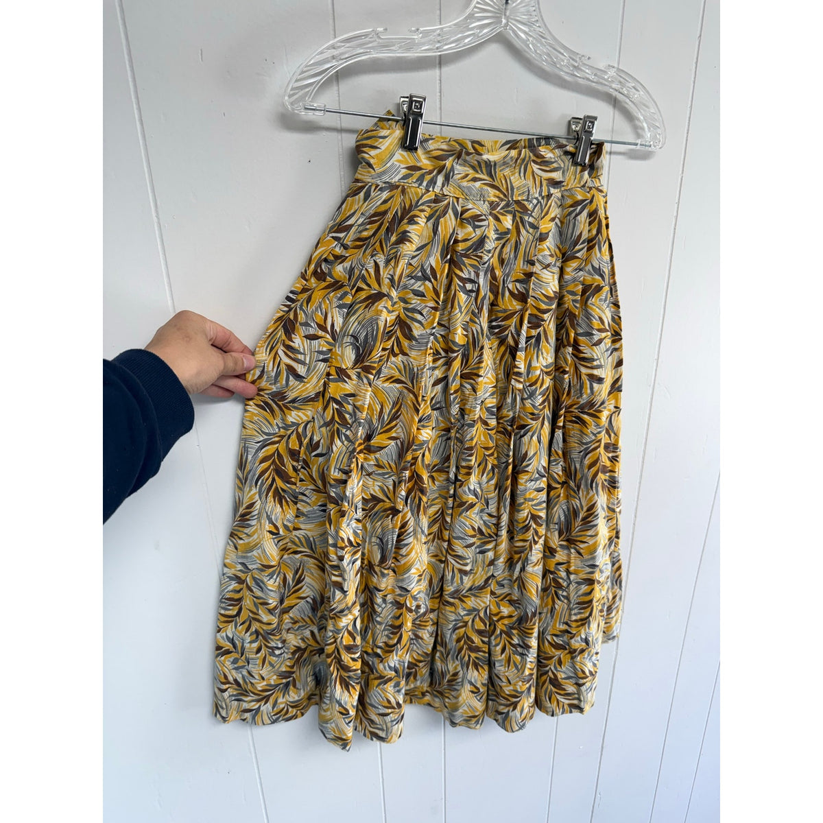 Vintage 70s Womens Retro Nature High Waisted XS 0 Skirt