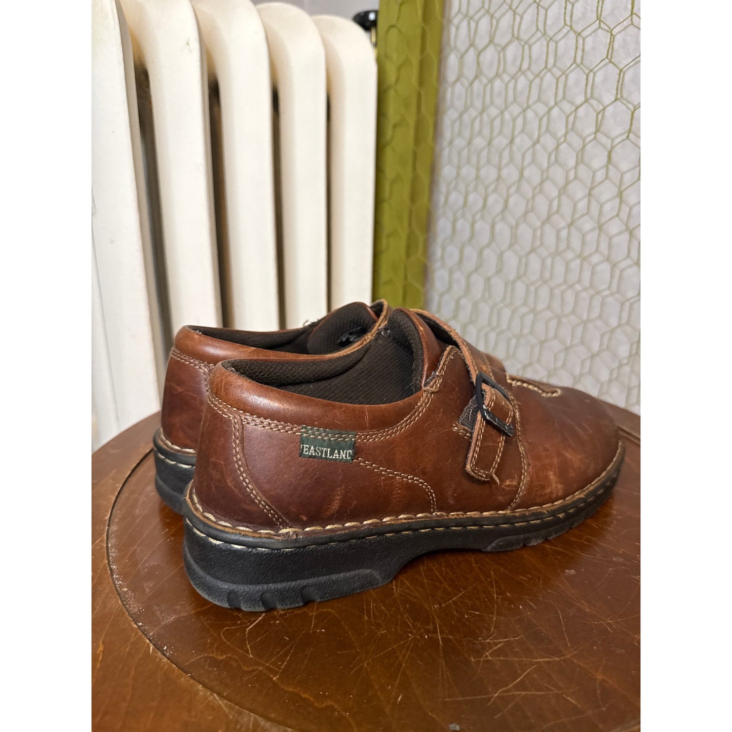 Eastland Women's Syracuse Chunky Buckle Loafers 9W Leather 3166
