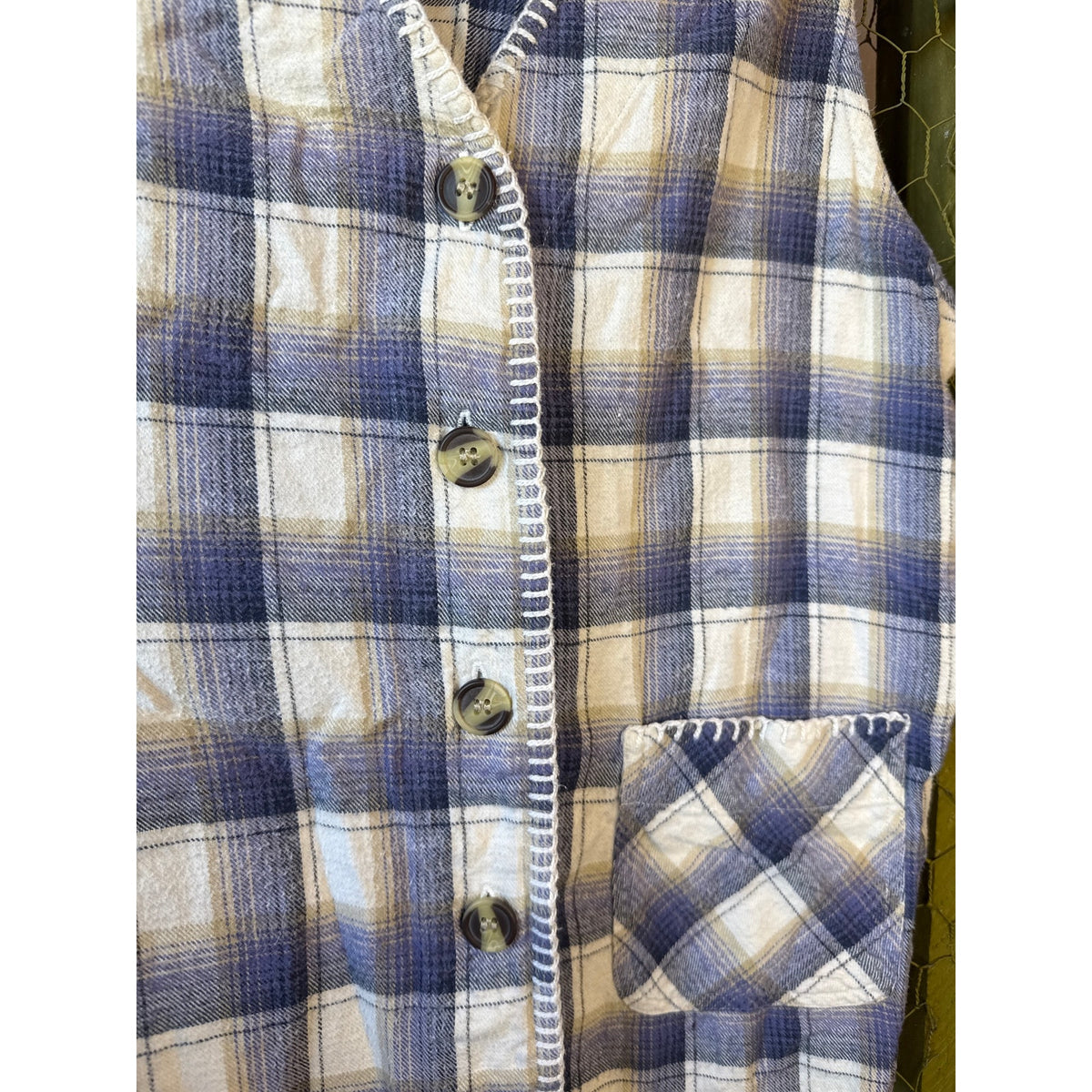 Vintage 90s Cabin Creek Medium Plaid Camping Sleeveless Phoebe Cottage Prairie