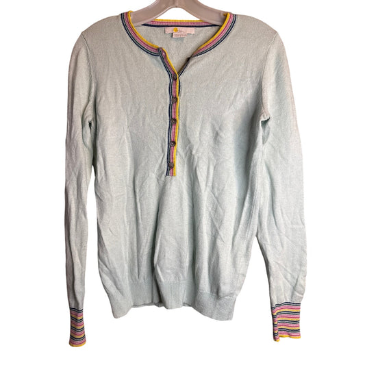 Boden Women's Sweater with Rainbow Details, Size 2, Wool and Kashmir