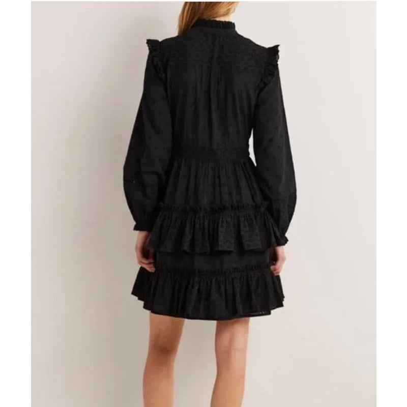 Boden Coquette Lolita Ruffle Broderie 12 Dress Whimsygoth Cottage Emo Fairy