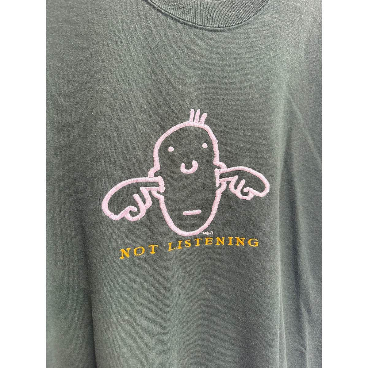 90s Vintage Sweatshirt Grunge Cartoon Green Funny Naughty Humor Teacher XL
