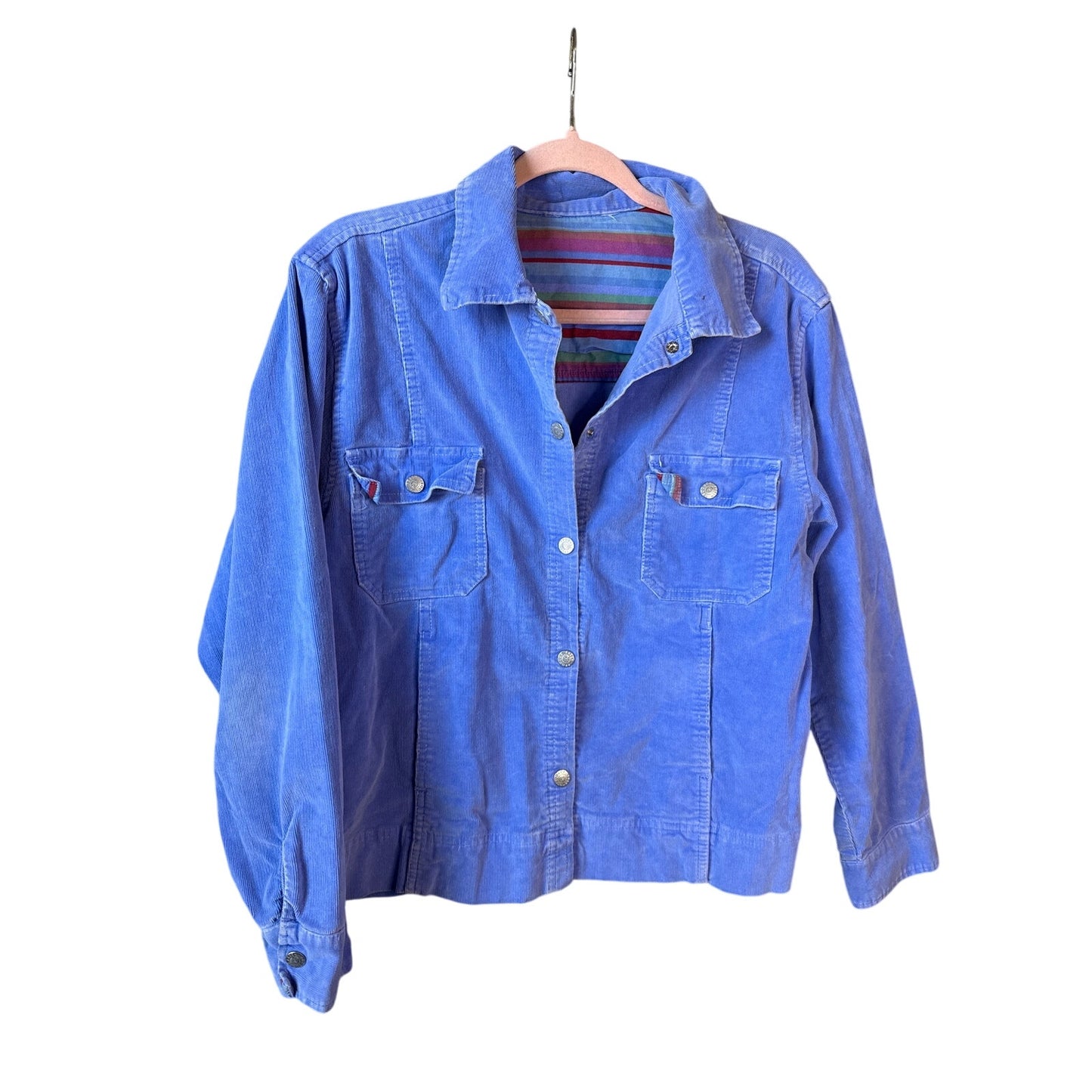 Fresh Produce Medium Periwinkle Corduroy Jacket 90s Y2K Gilmore girls Spring