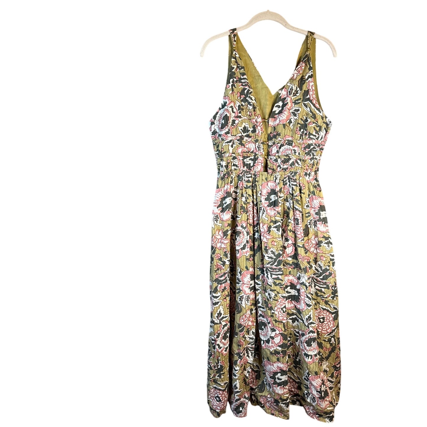 NWT Caroline Constance for New York dress Medium Pink Green Baby Shower Wedding