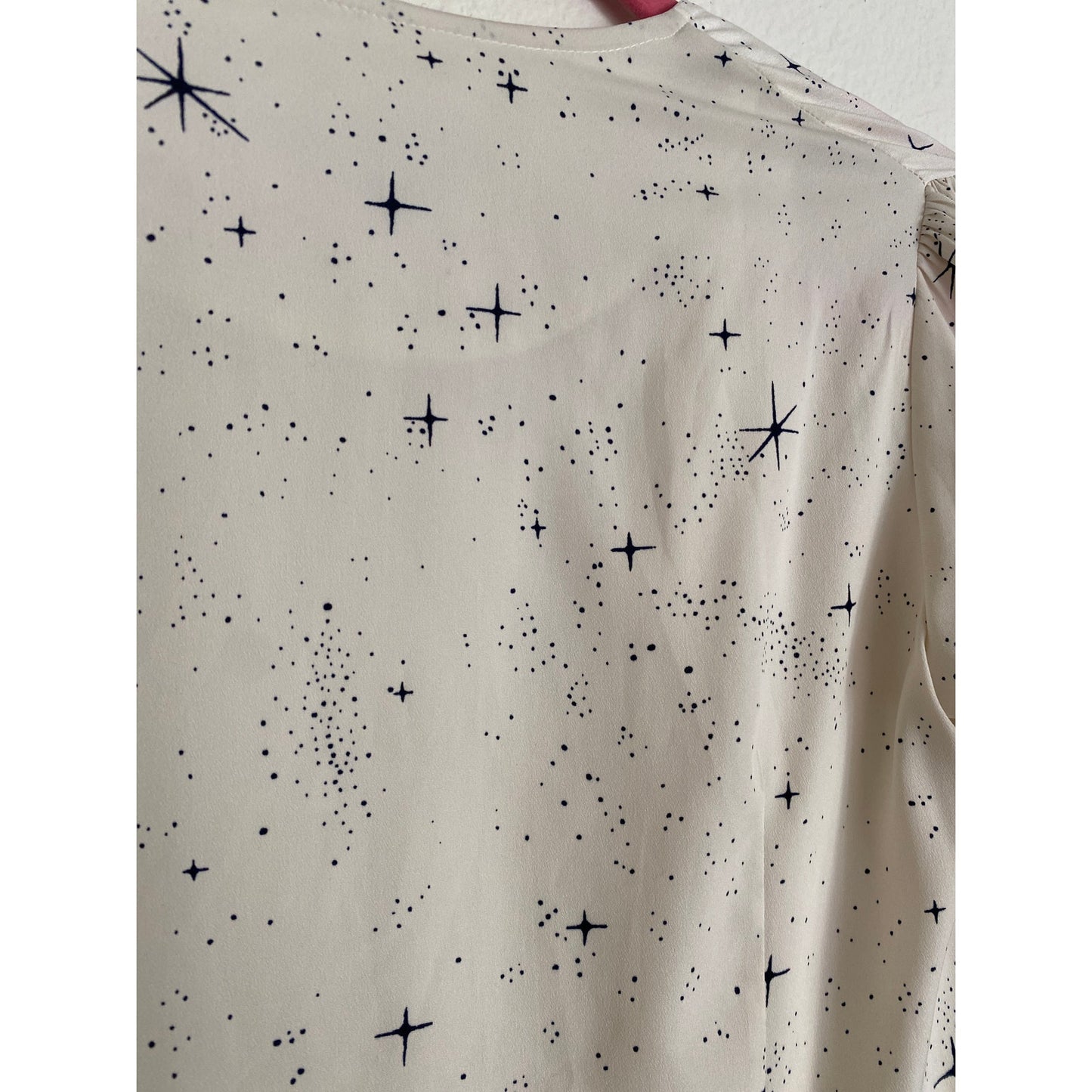 Anthropologie Per Diem Mid Century Modern Star Dress White Professional Medium