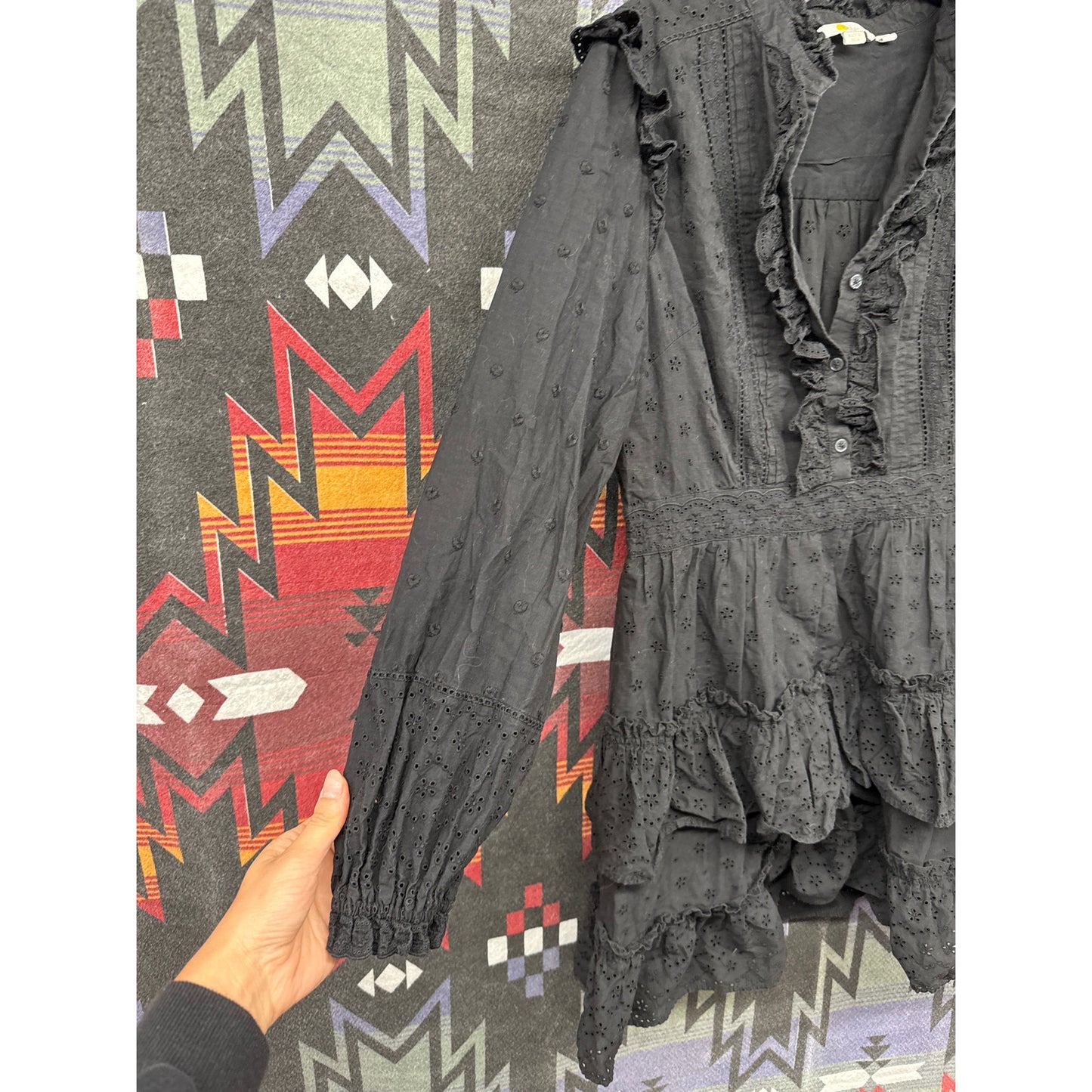 Boden Coquette Lolita Ruffle Broderie 12 Dress Whimsygoth Cottage Emo Fairy