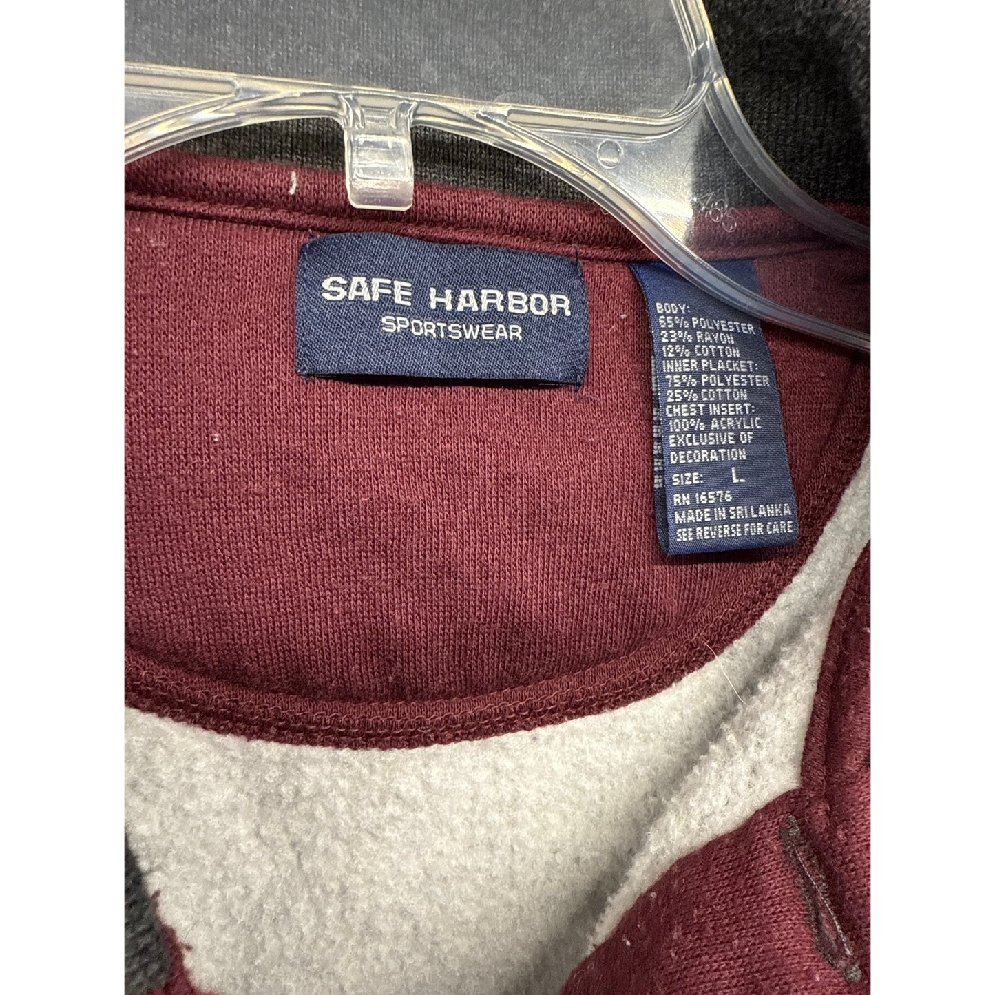 90s Safe Harbor Sportswear Men Vintage Sweatshirt Large Gray Western Indie Masc