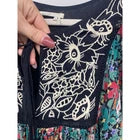 Anthropologie Floreat Women Floral Lined Embroidered Dress Small Petite Cottage