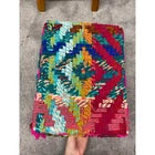 Anthropologie Woven Boho Hippie Rainbow Colorful Free Spirit Basket Set of 2