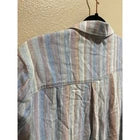 Anthropologie Cloth & Stone Women Fringe Chambray Linen Shirt Dress Medium