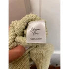 Blossom + Pear Baby Cotton Green Cable Knit One Piece 0-3 Months